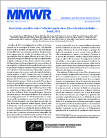 Association Possible Entre Linfection Par Le Virus Zika Et La Microcephalie  Bresil 2015