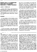 Primary care in an underserved rural area the Goodlark experience in Middle Tennessee