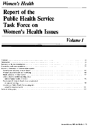 Womens Health  Report Of The Public Health Service Task Force On Womens Health Issues
