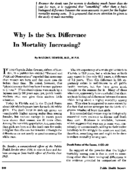 Why is the sex difference in mortality increasing