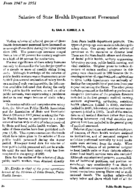 Salaries of State health department personnel