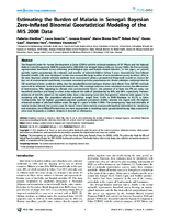 Estimating the Burden of Malaria in Senegal Bayesian ZeroInflated Binomial Geostatistical Modeling of the MIS 2008 Data