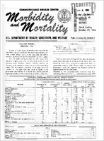Morbidity and Mortality Weekly Report Vol 15 No 43 week ending October 29 1966