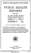 Public Health Reports  v 50 part 2 numbers 2752 JulyDecember 1935   Index