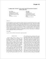 Laboratory Testing to Quantify Dust Entrainment During Shield Advance