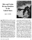 Skin And Scuba Diving Fatalities In The US