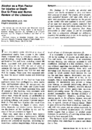 Alcohol As A Risk Factor For Injuries Or Death Due To Fires And Burns Review Of The Literature