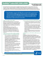 ToxFAQs sobre DDT DDE y DDD  CAS DDT 50293 DDE 72559 DDD 72548