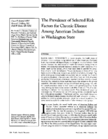 The prevalence of selected risk factors for chronic disease among American Indians in Washington State