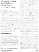 Curriculum for training Xray film readers for mass surveys