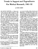 Trends in support and expenditures for medical research 194152