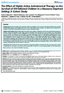The Effect of Highly Active Antiretroviral Therapy on the Survival of HIVInfected Children in a ResourceDeprived Setting A Cohort Study