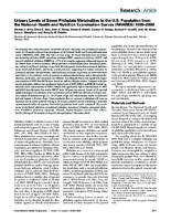 Urinary levels of seven phthalate metabolites in the US population from the National Health and Nutrition Examination Survey NHANES 19992000
