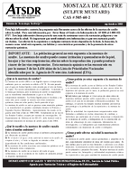 Mostaza de azufre sulfur mustard  CAS  505602