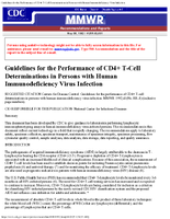 Morbidity and Mortality Weekly Report Recommendations and Reports May 8 1992  Vol 41  No RR8