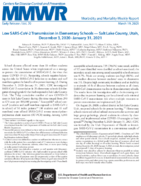 Low SARSCoV2 Transmission in Elementary Schools  Salt Lake County Utah December 3 2020January 31 2021