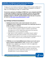 Evaluation of Coldwater Creek community exposures  North St Louis County MO  Final Public Health Assessment
