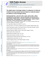 The added value of serologic testing A comparison of influenza incidence among pregnant persons based on molecularbased surveillance versus serologic testing