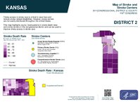 KS Congressional District 02 Stroke and Stroke Centers Map 119th Congress
