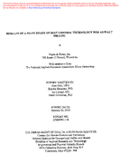 Results of a Pilot Study of Dust Control Technology for Asphalt Milling at Payne and Dolan Inc US Route 12 Project Wisconsin