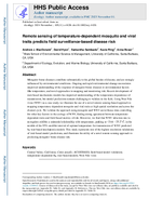 Remote sensing of temperaturedependent mosquito and viral traits predicts field surveillancebased disease risk