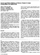Income and racial patterns of dietary vitamin C intake among black and white girls