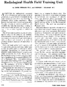 Radiological health field training unit