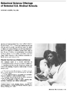 Behavioral Science Offerings Of Selected Us Medical Schools