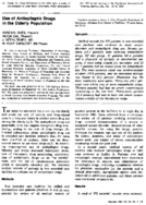 Use of antiepileptic drugs in the elderly population