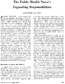 The public health nurses expanding responsibilities