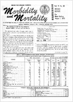 Morbidity and Mortality Weekly Report Vol 19 No 30 week ending August 1 1970