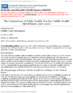 The Cornerstone of Public Health Practice  Public Health Surveillance 19612011