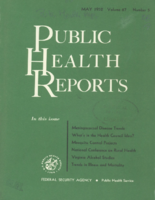 Public Health Reports  v 67 no 5  cover