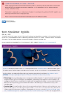 Teen Newsletter Syphilis February 2022