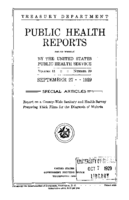 Public Health Reports  v 44 no 39  cover