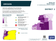OR Congressional District 02 Stroke and Stroke Centers Map 118th Congress