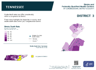 TN Congressional District 03 Stroke and Federally Qualified Health Centers Map 118th Congress