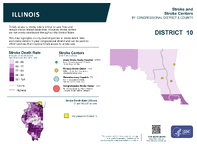 IL Congressional District 10 Stroke and Stroke Centers Map 118th Congress