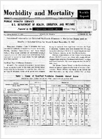 Morbidity and Mortality Weekly Report Vol 10 No 49 for Release December 15 1961