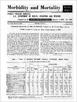 Morbidity and Mortality Weekly Report For release January 8 1960 Vol 8 No 52