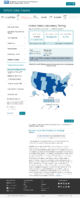 United States laboratory testing COVID19 Viral RTPCR Laboratory Test Cumulative Percent Positivity by StateTerritory January 8 2021
