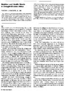 Nutrition and health needs in droughtstricken Africa