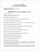 MMWR Weekly Report Volume 50 Numbers 51 and 52