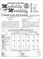 Morbidity and Mortality Weekly Report Vol 14 No 3 week ending January 23 1965