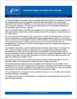 Lab Safety Report on Ebola Virus Transfer