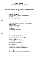 Intervention Studies for Construction Safety and Health
