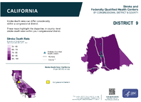 CA Congressional District 09 Stroke and Federally Qualified Health Centers Map 118th Congress