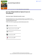 Journal of Agromedicine Special Issue on Surveillance