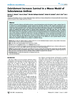 Debridement Increases Survival in a Mouse Model of Subcutaneous Anthrax