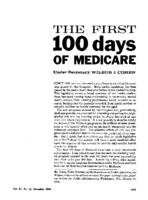 The First 100 Days Of Medicare